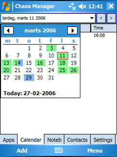 Chaos Manager for Pocket PC